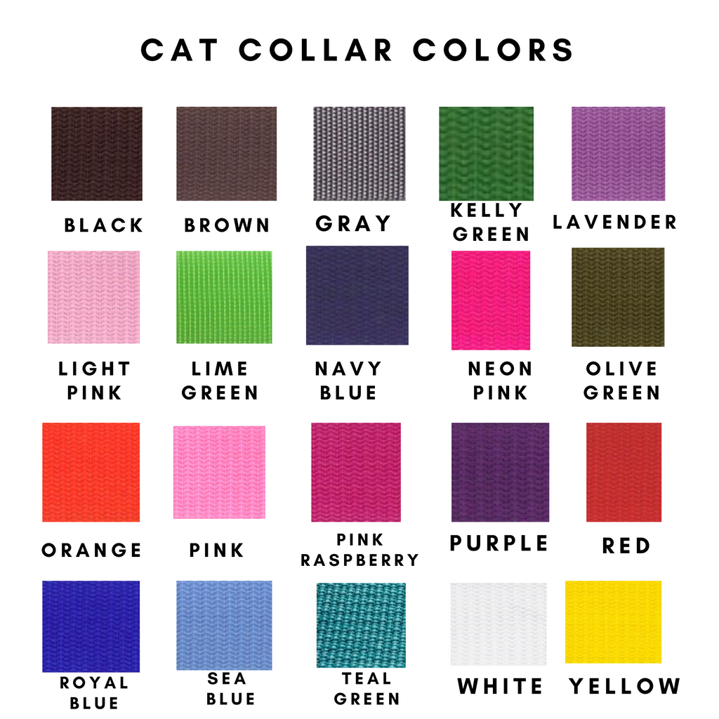 Solid Nylon Cat Safety Collar