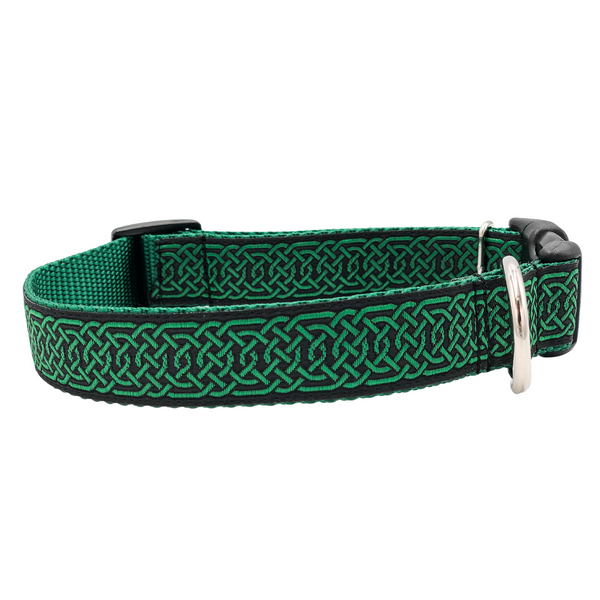 Celtic Knot Green Custom Dog Collar
