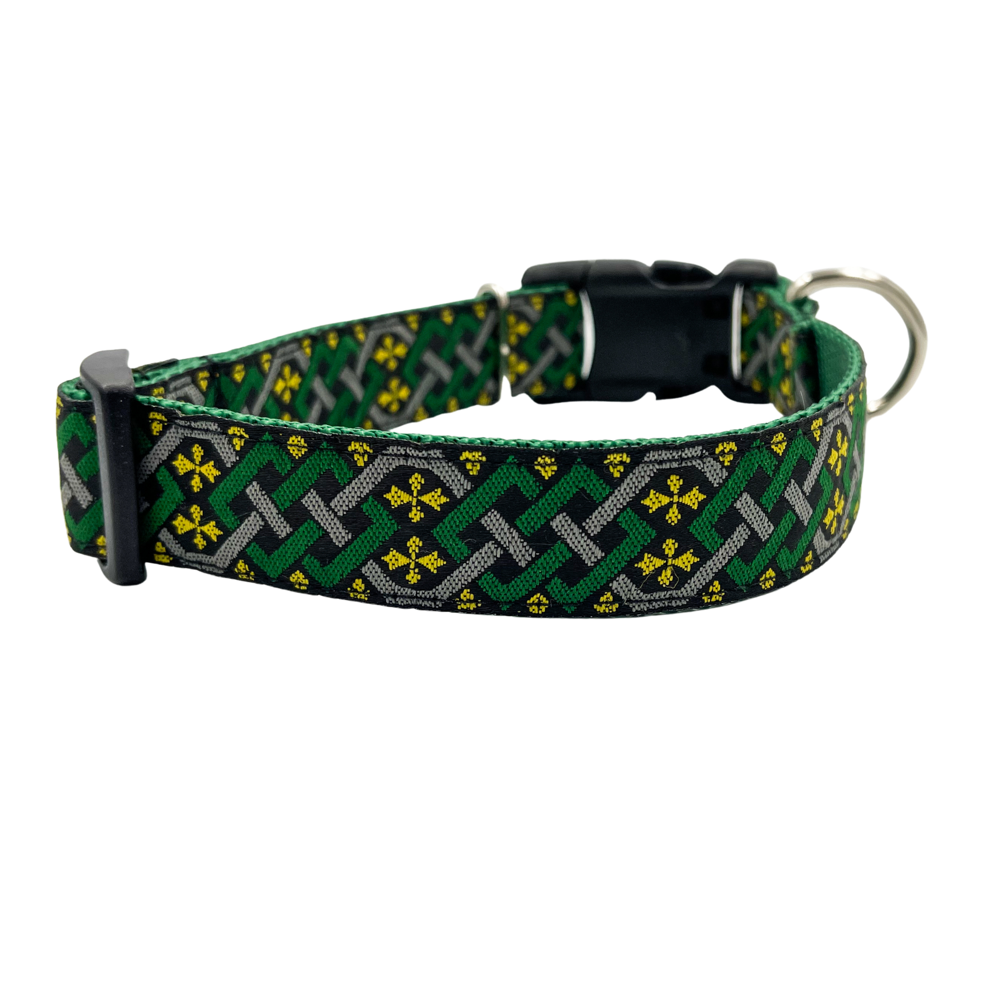 Green and Gold Celtic Knot Dog Collar