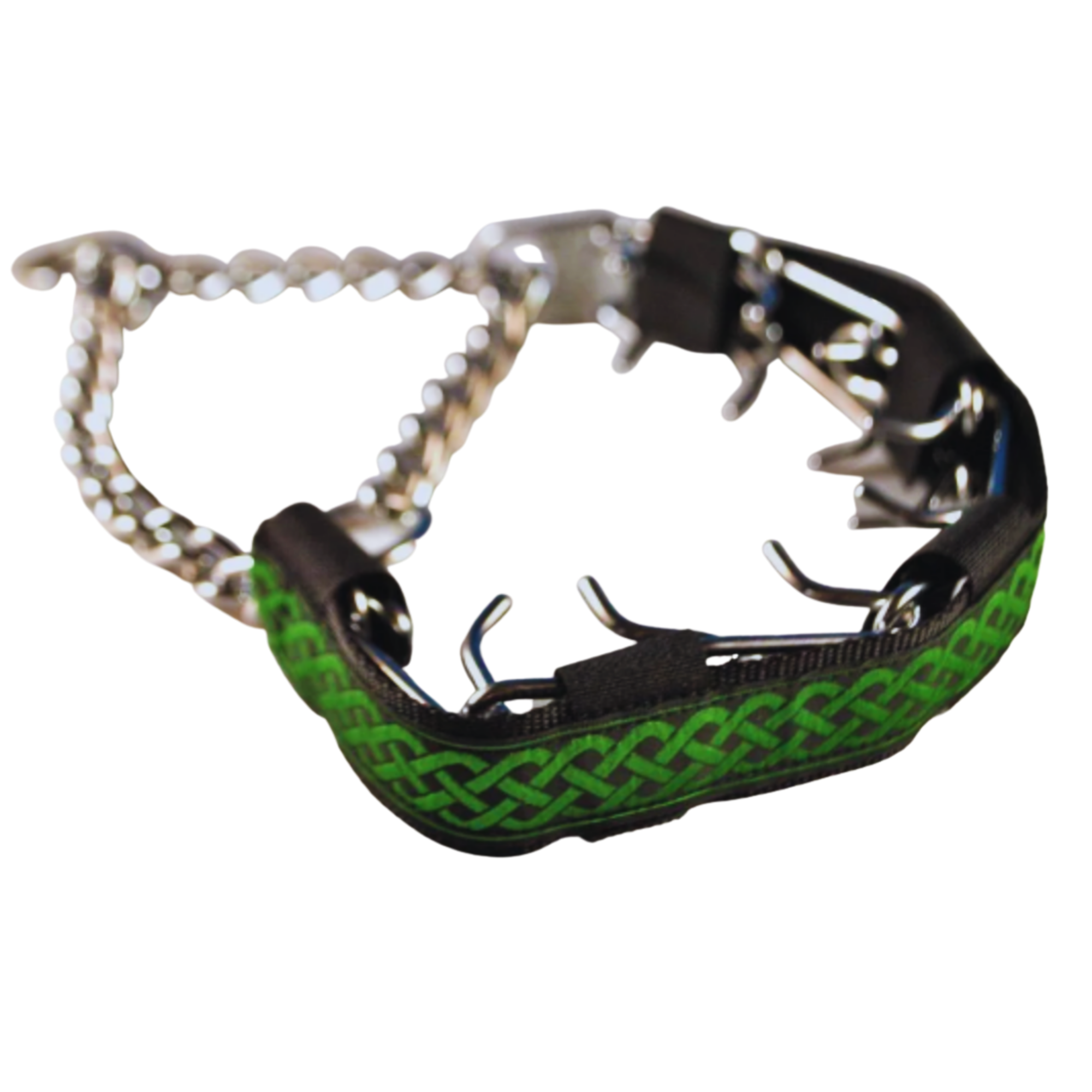 Nylon covered top prong collar