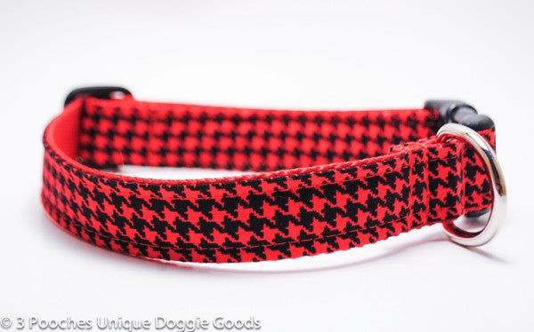 black red houndstooth